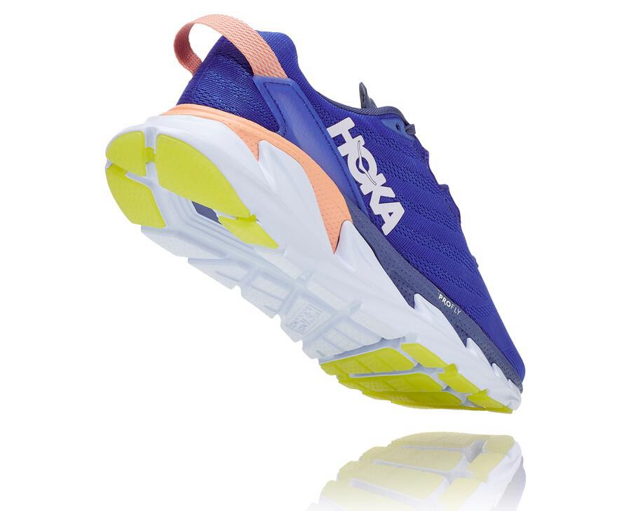 Hoka One One ランニングシューズ レディース 青/白 - Elevon 2 - TQ2597861